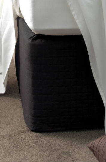 Suede Quilted Bedwrap Black